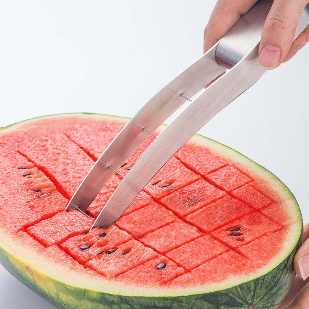 Geschnittene Wassermelone Artefakt Teiler 304 Edelstahl Obst Messer Phantasie Würfeln Werkzeug