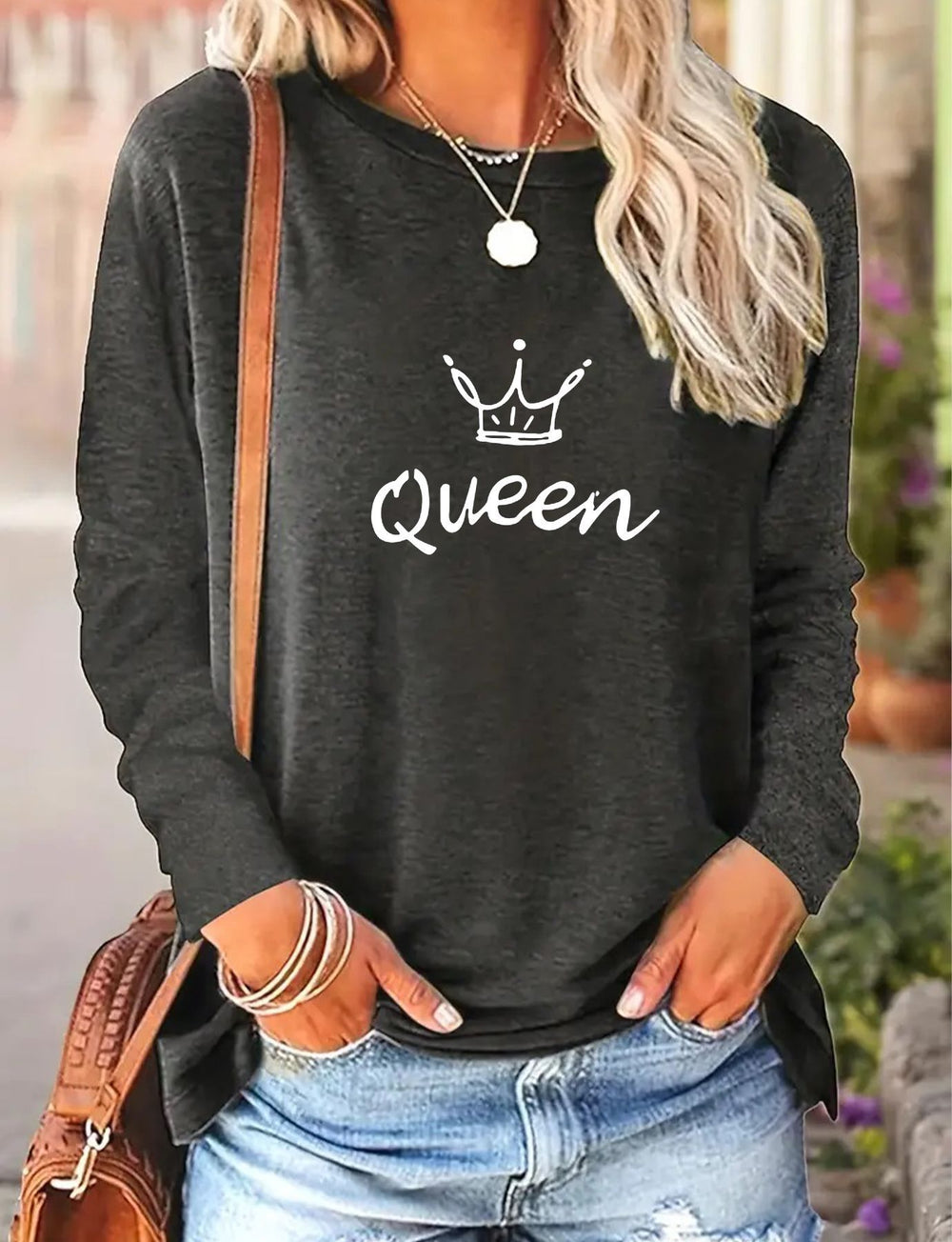 Bequemes Langarmshirt für Damen für Frühling und Herbst 