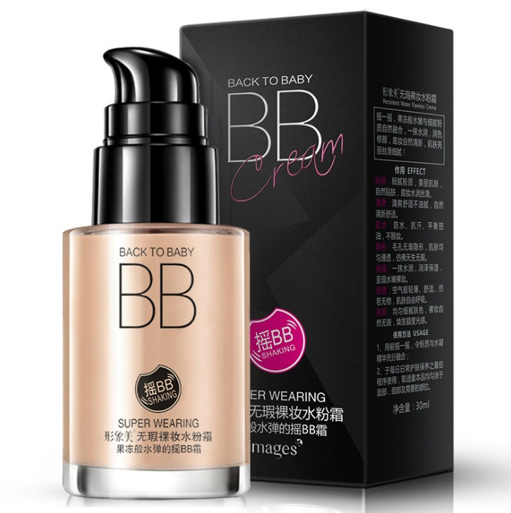 Moisturizing Nude Makeup BB Cream with Concealer - 30ml Hydrating Formula