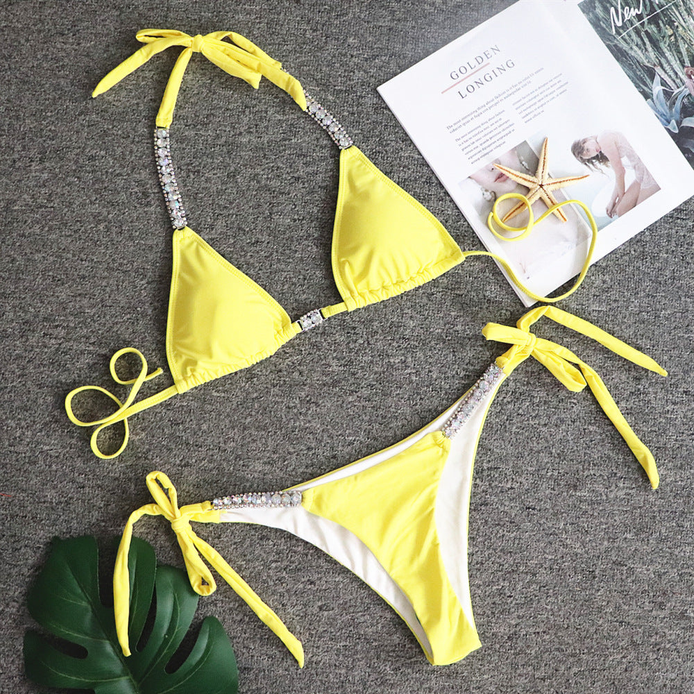 Strapless Solid Sexy Bikini Set