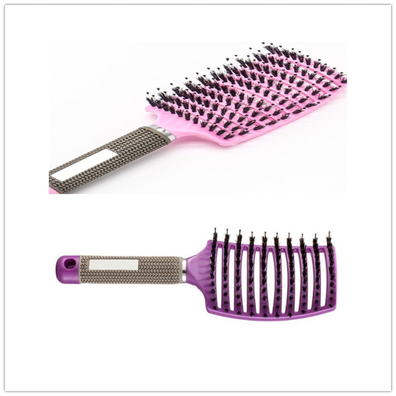 Detangling Bristle & Nylon Hairbrush with Scalp Massage: Anti-Klit Solution for Women™