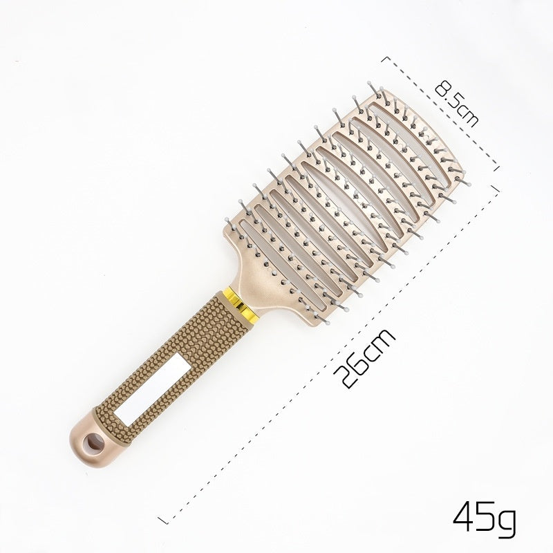 Detangling Bristle & Nylon Hairbrush with Scalp Massage: Anti-Klit Solution for Women™