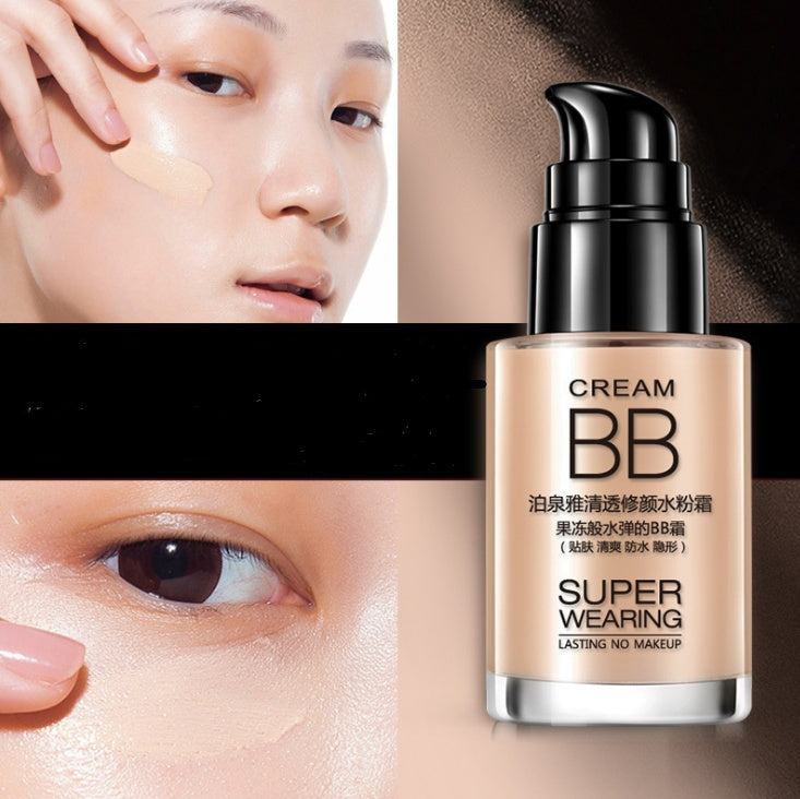 Moisturizing Nude Makeup BB Cream with Concealer - 30ml Hydrating Formula