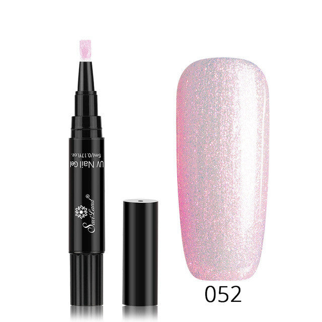 Glitter Gel Nail Art Pen - 3-in-1 Hybridlack für professionelles Nageldesign