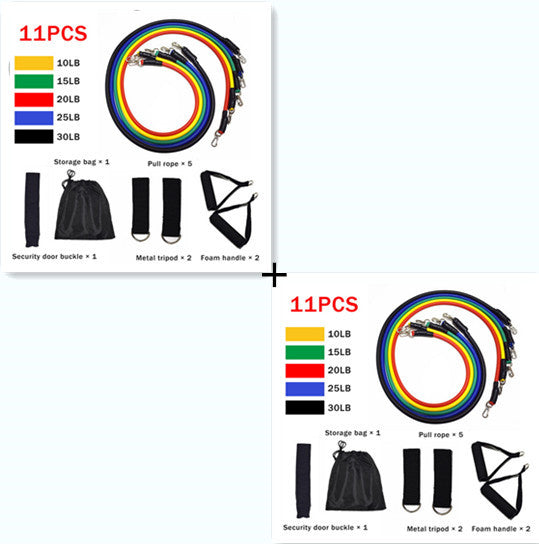 Fitness Power Resistance Band Set with Various Resistance Levels