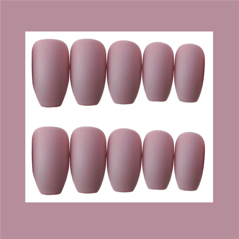 Stylish Ballet White Gradient Nail Patch Set for Fashionable Nail Decor