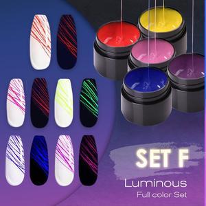 Set di smalti per unghie in gel UV Luminous Spider con più opzioni di colore