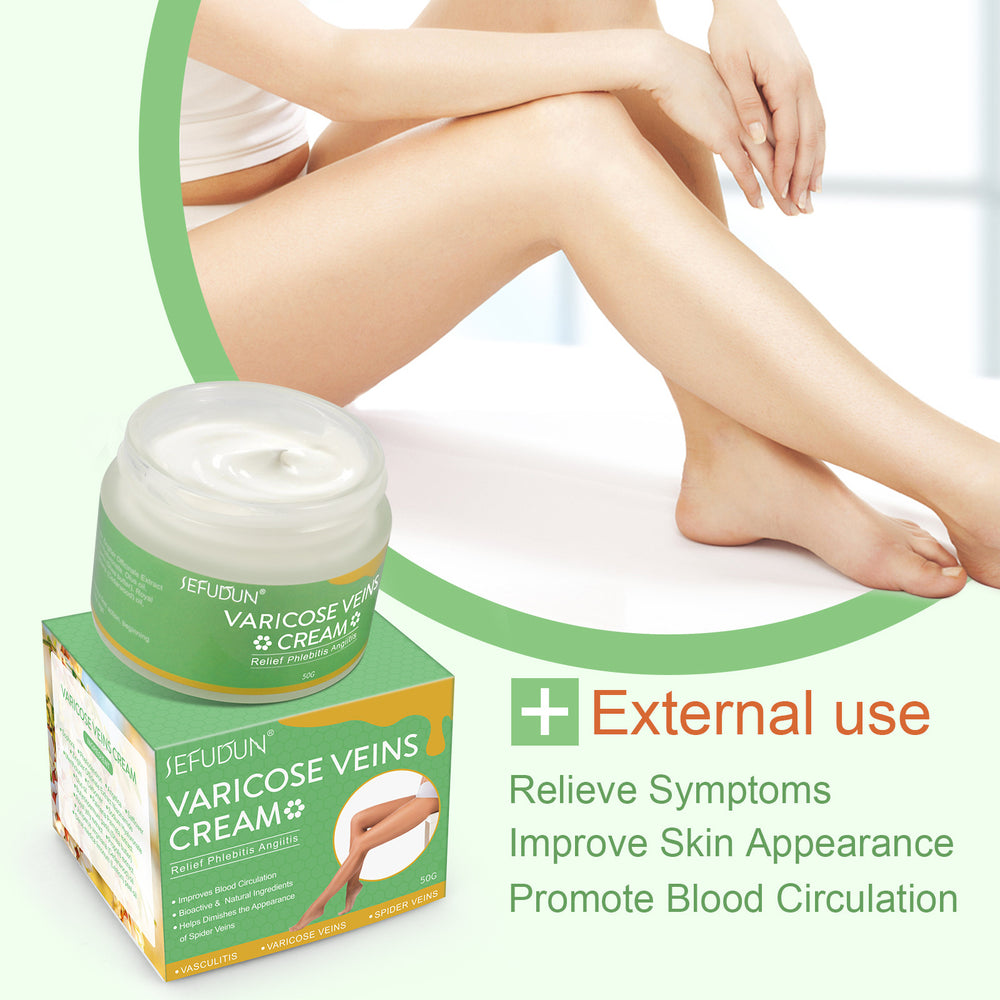 Vein Repair Cream with Sophora japonica and Safflower Extracts