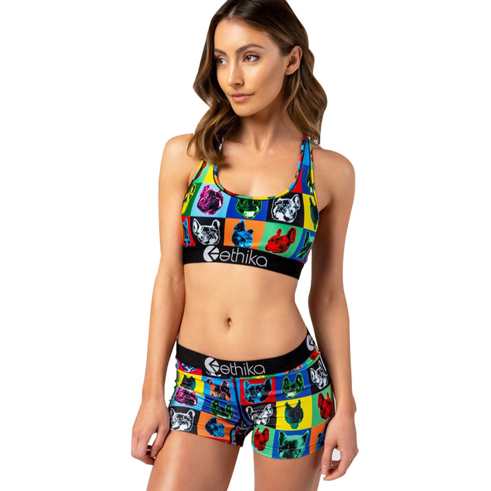 Schickes Damenmode-Set mit Cartoon-Print - Trendy europäischer und amerikanischer Stil