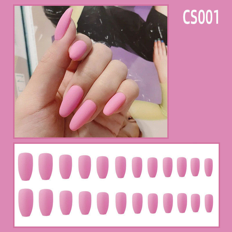 Frosted Ballet Faux Nail Set - Waterproof & Trendy Nail Accessories from Yiwu