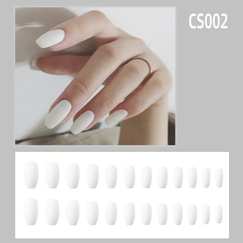 Frosted Ballet Faux Nail Set - Waterproof & Trendy Nail Accessories from Yiwu