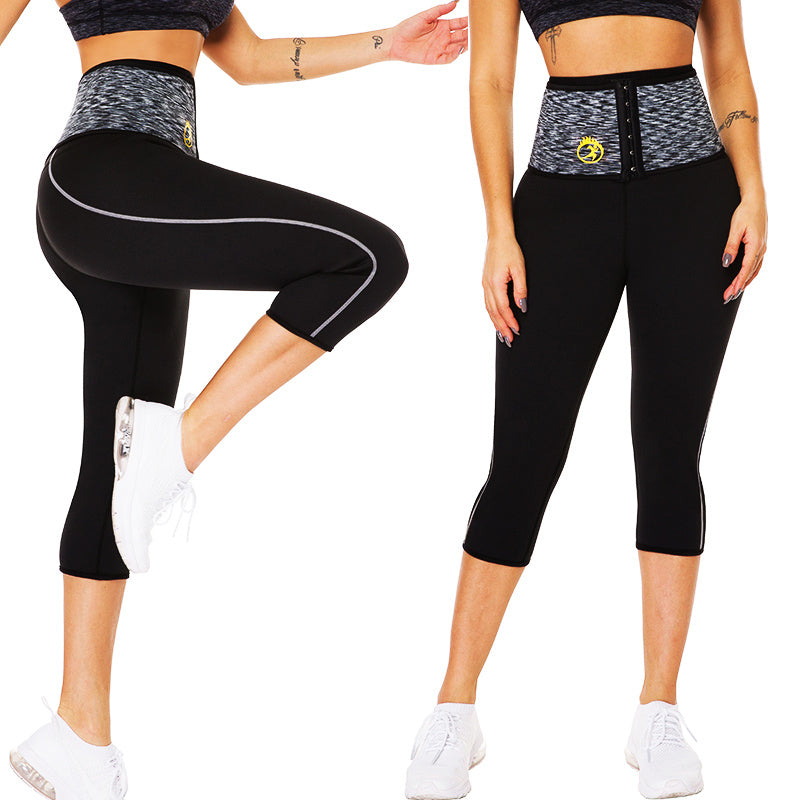 Leggings da yoga performanti per donna con fascia in vita a compressione