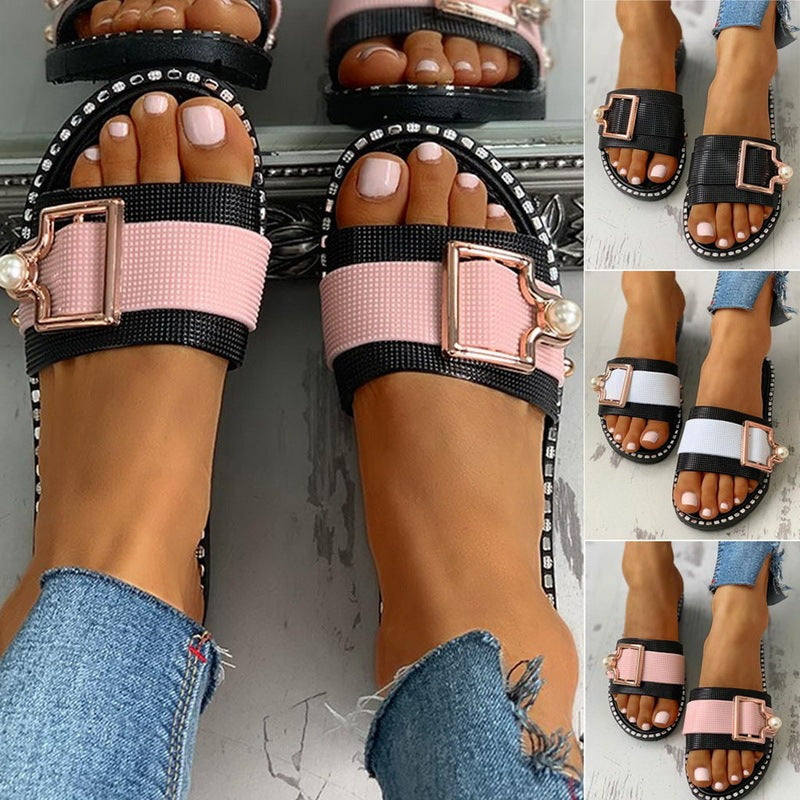 Trendy flache Unisex-Sandalen für Komfort im Freien