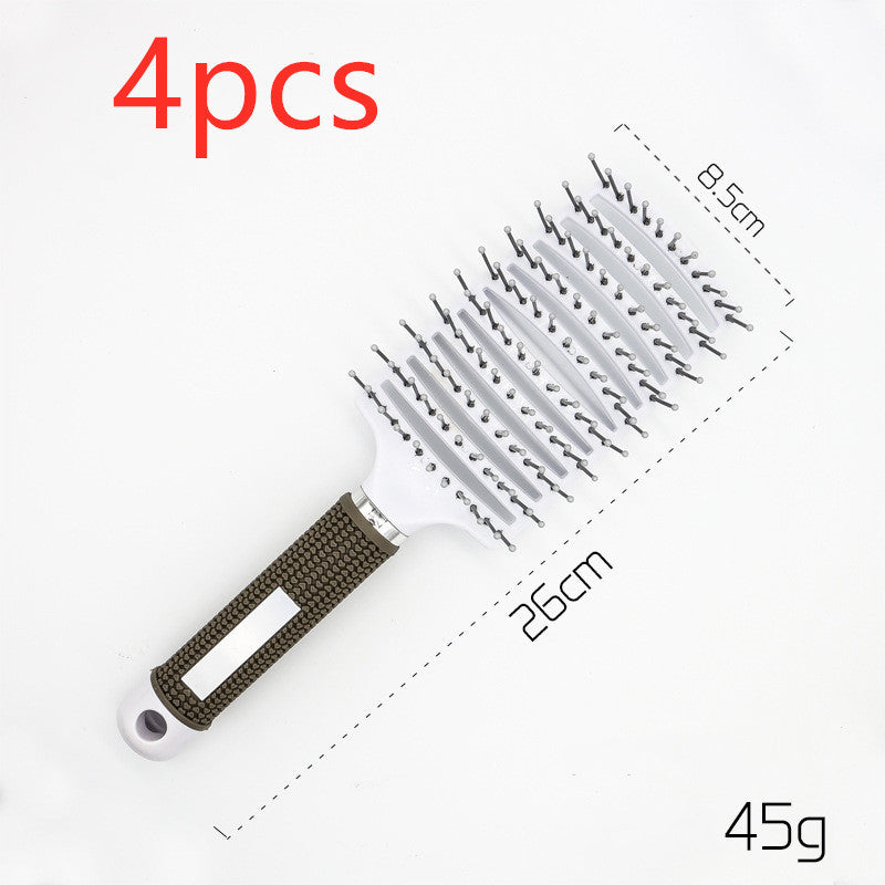 Detangling Bristle & Nylon Hairbrush with Scalp Massage: Anti-Klit Solution for Women™