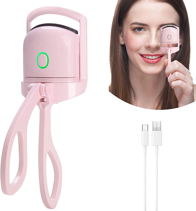 Electric Heated Eyelash Curler with USB Rechargeable Portable Design