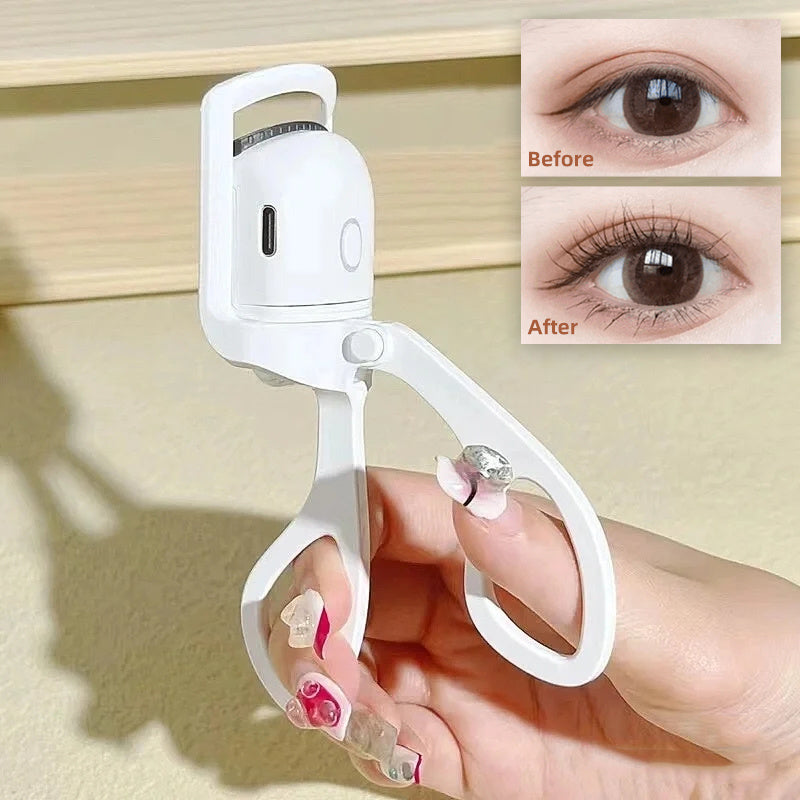 Electric Heated Eyelash Curler with USB Rechargeable Portable Design