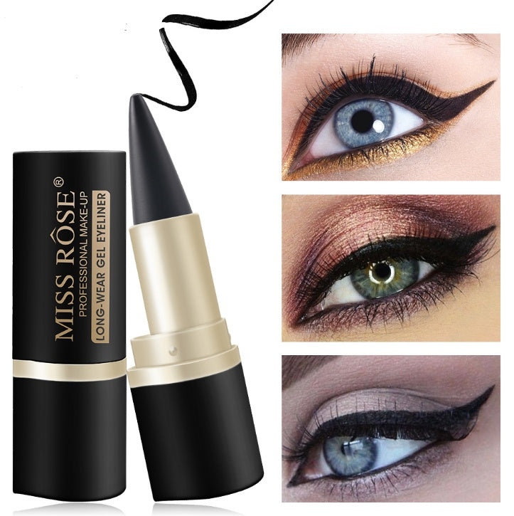 Wasserfester flüssiger Eyeliner-Stift – vielseitiges schwarzes Gel für atemberaubendes Augen-Make-up