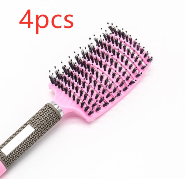 Detangling Bristle & Nylon Hairbrush with Scalp Massage: Anti-Klit Solution for Women™