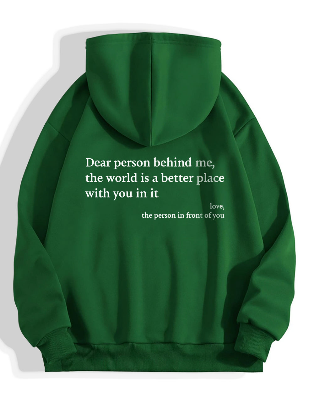 Inspirational Message Hoodie with Kangaroo Pocket – Unisex Trendy Pullover with Long Sleeves and Adjustable Drawstring