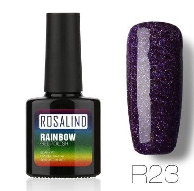 Rainbow UV-Gel-Nagellack-Set von Rosalind – ungiftiges, langanhaltendes Phototherapiesystem