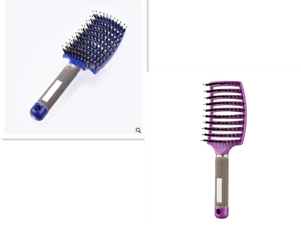 Detangling Bristle & Nylon Hairbrush with Scalp Massage: Anti-Klit Solution for Women™