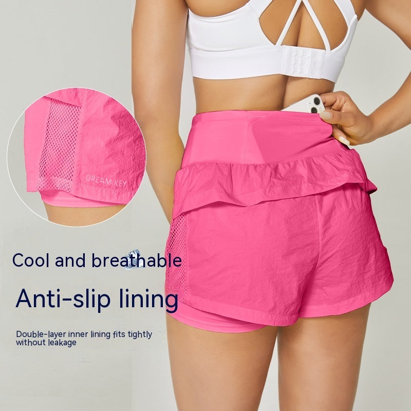 Atmungsaktive Damen-Sportshorts aus Baumwollmischung für den Sommer