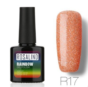 Rainbow UV Gel Nail Polish Set by Rosalind - Non-Toxic, Long-Lasting Phototherapy System