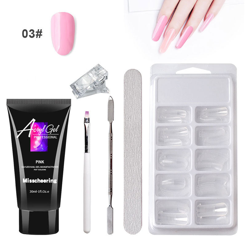 Effortless Nail Art Gel Set with Quick Application - Crystal Clear Glamour