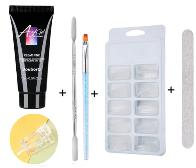 Kit manicure fai da te con set di smalti e prodotti per nail art