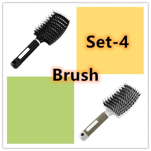 Detangling Bristle & Nylon Hairbrush with Scalp Massage: Anti-Klit Solution for Women™