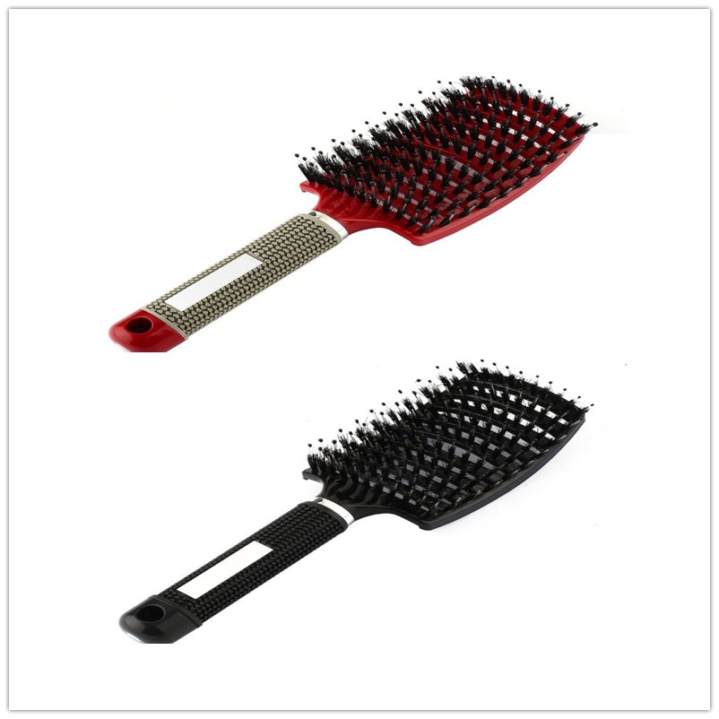 Detangling Bristle & Nylon Hairbrush with Scalp Massage: Anti-Klit Solution for Women™