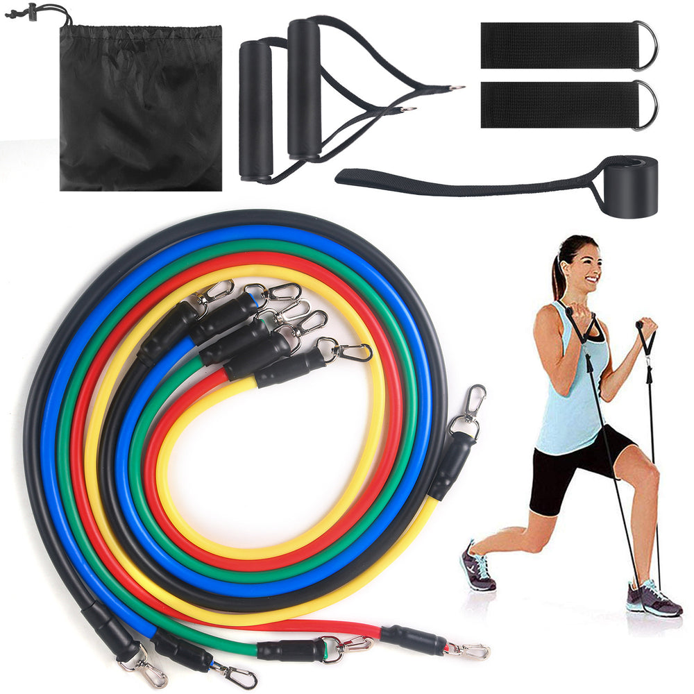 Fitness Power Resistance Band Set with Various Resistance Levels