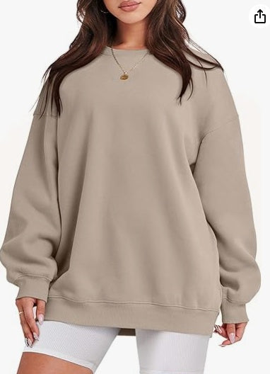 Klassisches Langarm-Pullover-Sweatshirt für Damen 