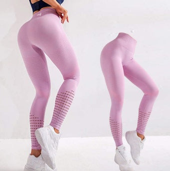 Leggings da yoga senza cuciture SculptFit - Pantaloni a compressione a vita alta per donna 