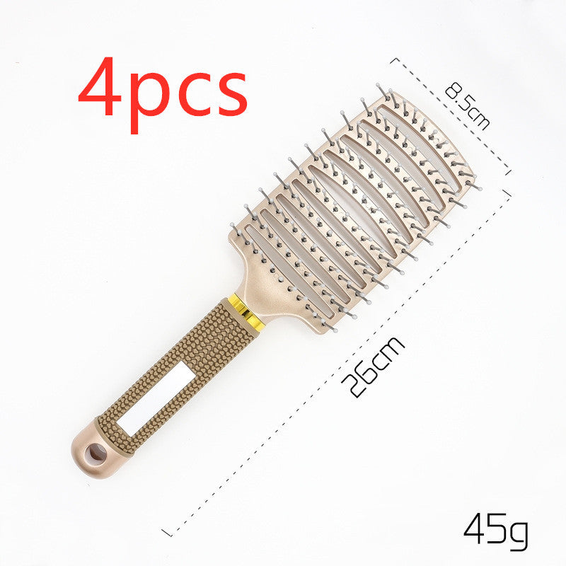 Detangling Bristle & Nylon Hairbrush with Scalp Massage: Anti-Klit Solution for Women™