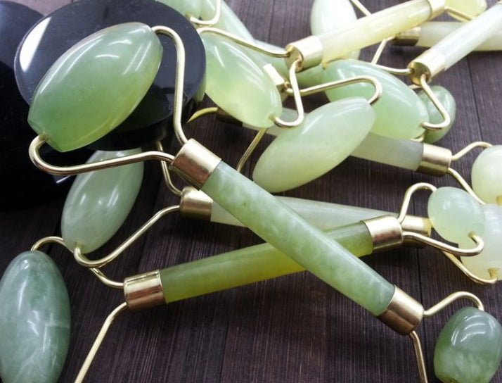 Beauty Jade Roller Set for Facial Massage - Natural Stone Beauty Tool