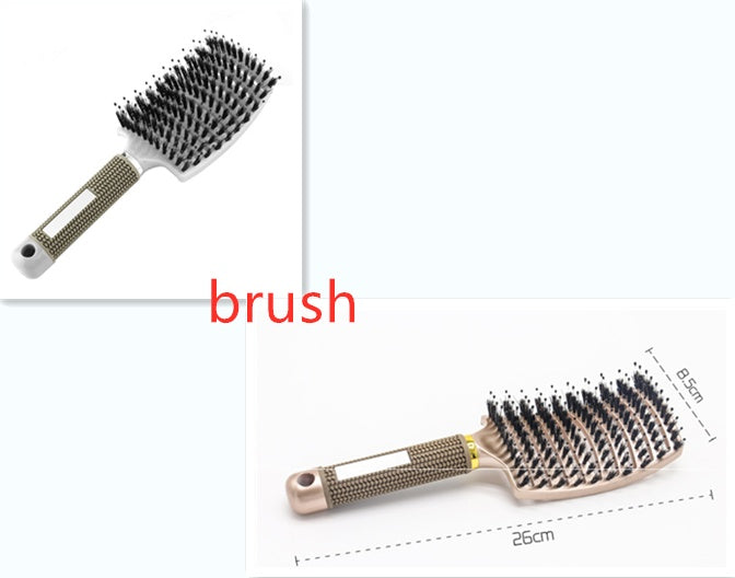 Detangling Bristle & Nylon Hairbrush with Scalp Massage: Anti-Klit Solution for Women™