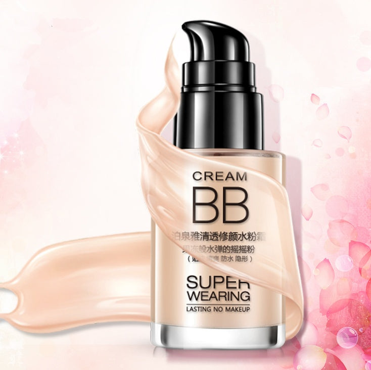 Moisturizing Nude Makeup BB Cream with Concealer - 30ml Hydrating Formula