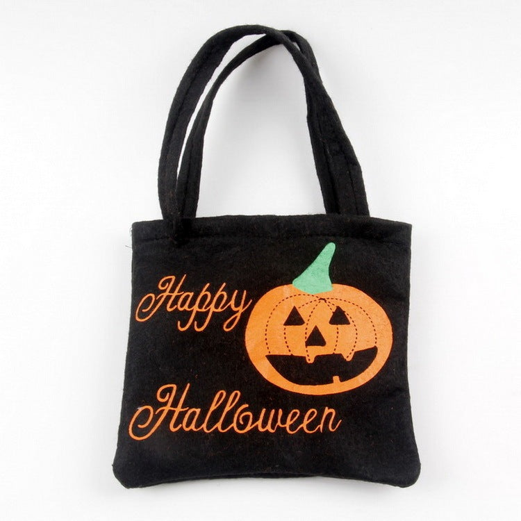 Borsa a tracolla con stampa di zucca ragno a tema Halloween per bambini e donne - Sacchetti regalo di caramelle e piccole borse