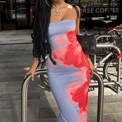 High-Waisted Slim Slit Maxi Dress - Summer Sexy Beach Party Wear for Women