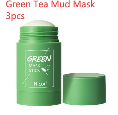 Green Tea Clay Stick Mask for Acne Control and Skin Brightening