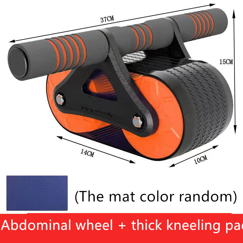 Abdominal Muscle Training Wheel with Automatic Rebound Feature - Home Fitness Equipment