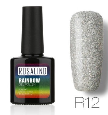 Rainbow UV-Gel-Nagellack-Set von Rosalind – ungiftiges, langanhaltendes Phototherapiesystem