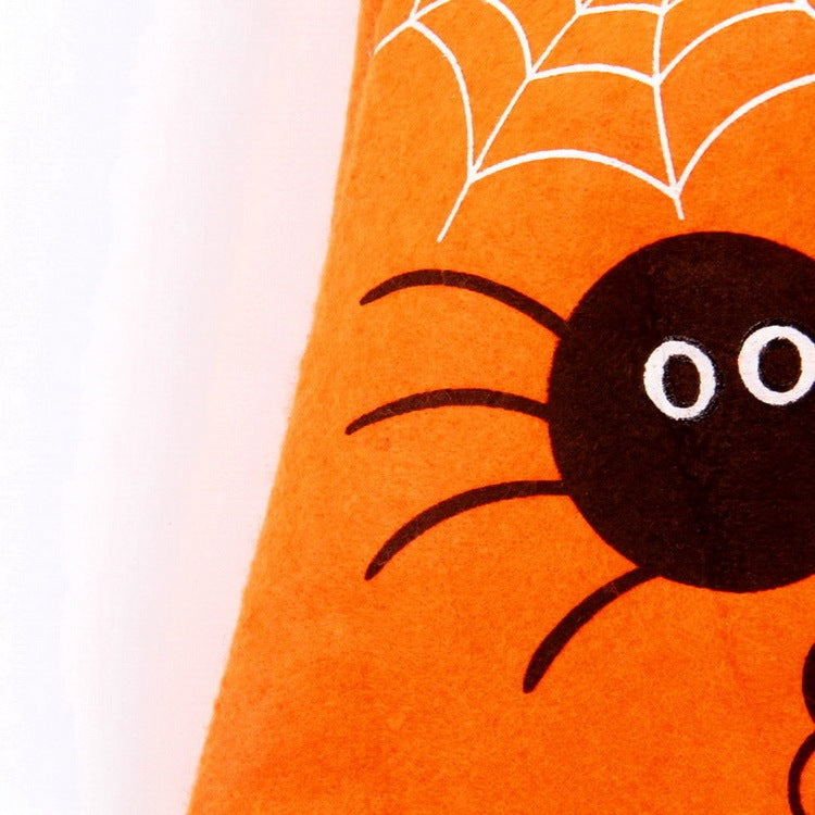 Halloween-Themed Spider Pumpkin Print Shoulder Bag for Kids and Women - Candy Gift Bags and Small Handbags