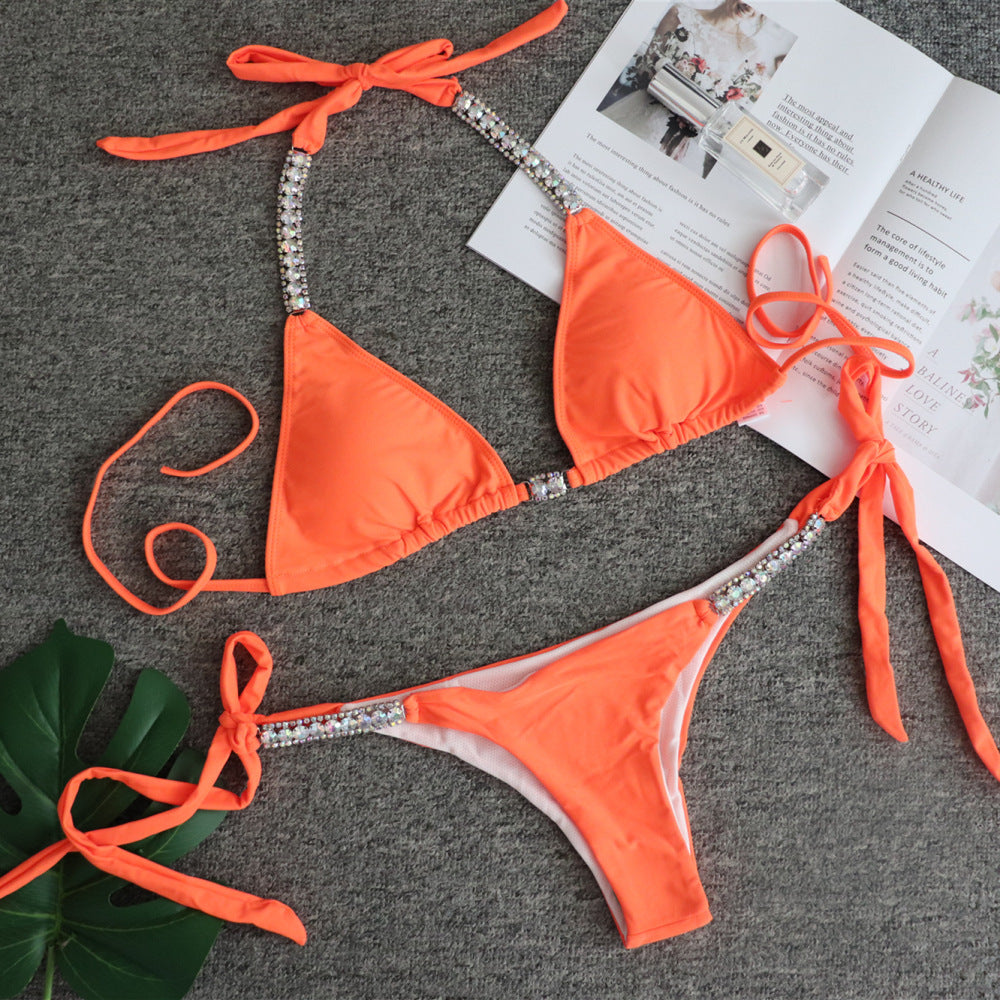 Strapless Solid Sexy Bikini Set