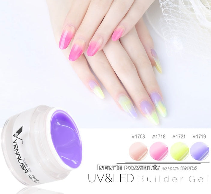 Nail Extension Gel Base for Quick Phototherapy with LED Light Compatibility