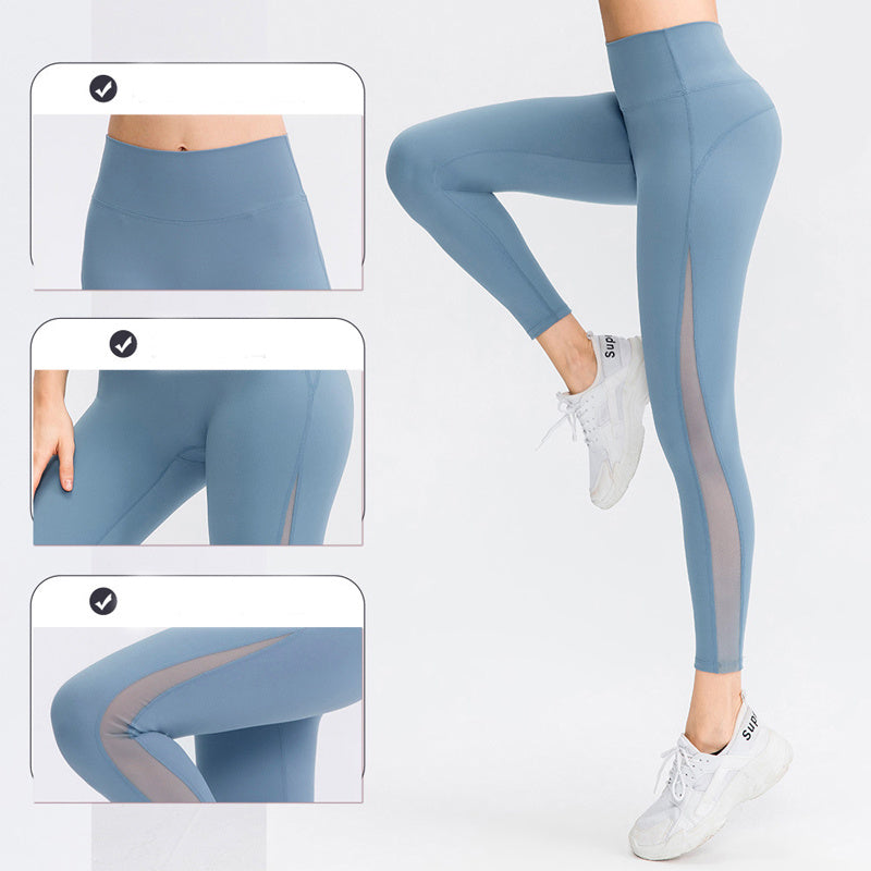 Leggings da allenamento per il sollevamento dei glutei per le donne Pantaloni da yoga a vita alta senza cuciture