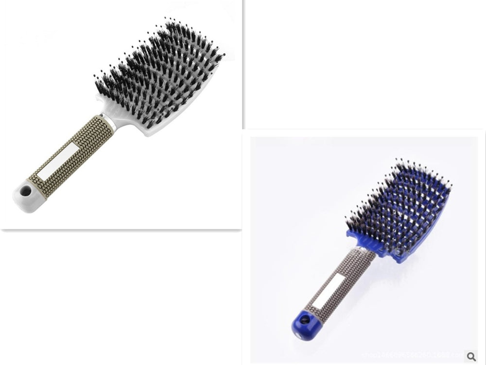 Detangling Bristle & Nylon Hairbrush with Scalp Massage: Anti-Klit Solution for Women™