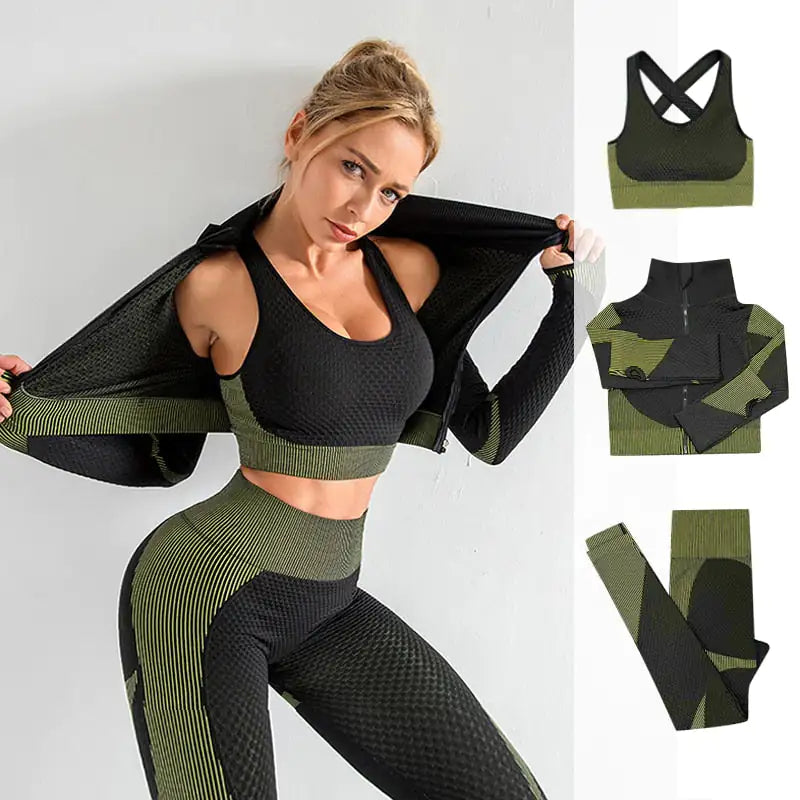 Seamless Women's Yoga Set - Elevate Your Practice with Enhanced Comfort and Style