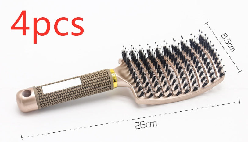 Detangling Bristle & Nylon Hairbrush with Scalp Massage: Anti-Klit Solution for Women™